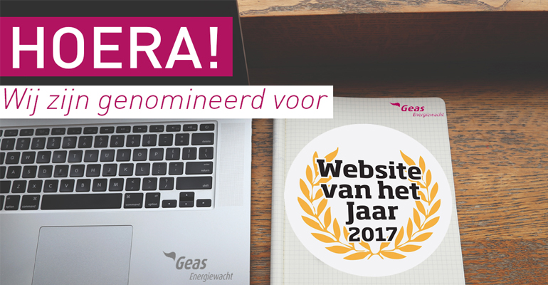 Nominatie Website van het jaar! 